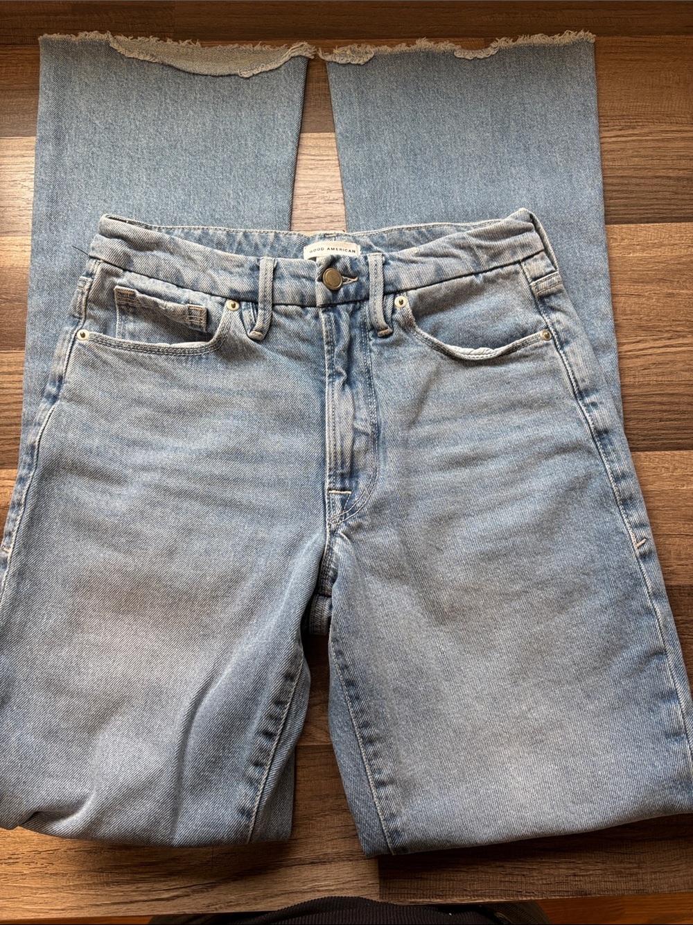 Good American boot cut jeans